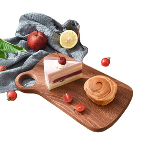 Planche à découper réversible en noyer noir et ébène 100 % naturel et biologique, design unique 2023, faible MOQ, vente en gros pour charcuterie - Product Image 4