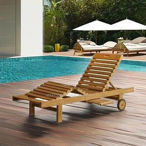 Tumbonas de exterior premium hechas de madera de teca - Product Image 3