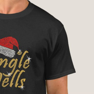 T-shirt pour homme tendance avec strass, léger, facile à porter, respirant, confortable, avec des strass durables - Product Image 3