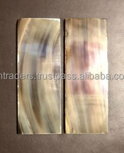 Escamas de cuerno de estilo animal pulido hechas a mano en cuerno de vaca natural para empuñaduras de cuchillos y diseño de marco de gafas - Product Image 6