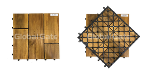 Tarima de Madera de Acacia Vietnamita Contemporánea, Antideslizante, Resistente al Agua, Encastrable, 300x300mm, Ecológica, con Certificación FSC, Modelo GV-012A de Viet Wood - Product Image 3