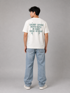 Camiseta Casual Premium de Algodón Tejido de 290 GSM, Gruesa, Transpirable, Antiarrugas, con Estampado Personalizado Delantero y Trasero - Product Image 4