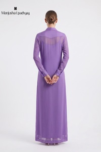 Robe longue en soie de qualité supérieure pour femmes, tenue légère longue jusqu'au sol, idéale pour tous les jours, pour se détendre et pour un style estival - Product Image 3