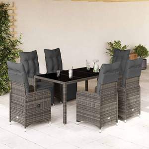 Conjunto de Muebles de Bistró Grises para Patio - Product Image 1