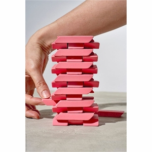 Jeu de Tour de Blocs en Bois Premium avec Étui – Grandes Briques Empilables pour Intérieur et Extérieur – Jeu de Société Stimulant - Product Image 3