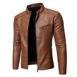 Veste en cuir moderne au design élégant, en cuir véritable, pour l'hiver, avec fermeture éclair durable, confortable, style streetwear tendance - Product Image 4