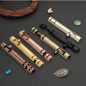 Antique Copper Finish Steel Door & Window & Cabinet <b>Security</b> Flush Slide Barrel Tower <b>Bolt</b> Door Latch Catch <b>Bolt</b> - Product Image 1