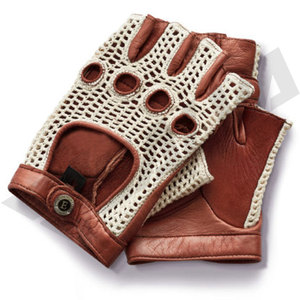 Leather Wrist Length <b>Gloves</b> Breathable Retro Style Unlined Spring Summer Outdoor Casual Wear - Product Image 5