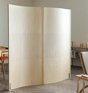 ฉากกั้นห้องน้ำไม้แบบมินิมอล ดีไซน์โค้ง ทนน้ำ - Product Image 4