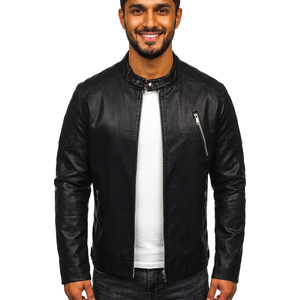 Chaqueta de cuero para hombre de alta calidad, estilo único, novedad de invierno, chaqueta de cuero de moda para hombre. - Product Image 6