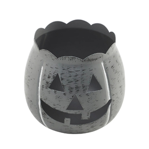 Halloween Lantern <b>Candle</b> Holder Antique Grey Fall Tabletop Seasonal Decor Votive <b>Candle</b> Holder Metal votives - Product Image 4