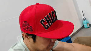 Wholesale Custom Logo 3D Embroidery 6 Panel <b>Flat</b> Bill Baseball Snapback <b>Cap</b> Cotton Fabric Structure Street For <b>Man</b> And Woman - Product Image 4
