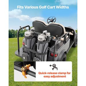 Supporto Regolabile per Sacca da Golf Compatibile con la Maggior Parte dei Sedili Posteriori 2+2, 53,9 x 7,7 x 2,4 Pollici per Tubi Quadrati da 1,2 Pollici - Product Image 4