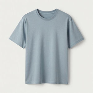 T-shirt classique OEM à manches courtes et col rond, coupe ajustée, décontracté pour homme, haute qualité, 100 % coton, couleur unie, toutes saisons - Product Image 6