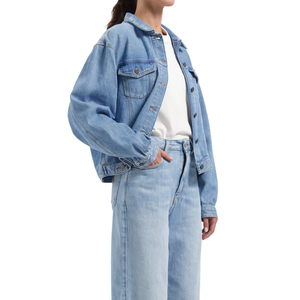 LTX Fran Vintage Women's <b>Denim</b> Jacket Stylish <b>Coats</b> with Retro Charm - Product Image 2
