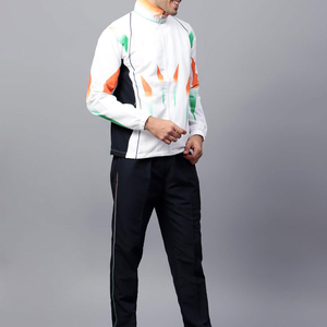 Full Sublimation Printed Custom Logo Winter Workout Jogger Sets 100% Cotton <b>Pullover</b> <b>Men</b> Sportswear Sublimation Tracksuits - Product Image 4