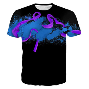 T-shirts promotionnels de haute qualité 100% coton, impression numérique par sublimation personnalisée, col rond, manches courtes, séchage rapide, respirant - Product Image 1
