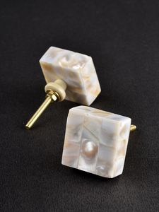 Boutons de tiroir et de placard en nacre, faits à la main, avec incrustations de nacre, boutons en résine, au meilleur prix d'usine - Product Image 6