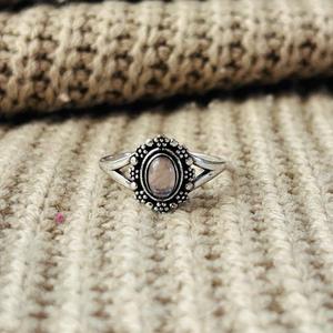 Boho Amethyst Vintage Brass <b>Ring</b> Silver Plated Tribal <b>Dainty</b> Womens Wholesale <b>Ring</b> - Product Image 1