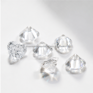 Prix d'usine en gros Diamants blancs synthétiques cultivés en laboratoire en forme de cœur, pureté DEF VVS-VS, CVD/HPHT, pour la fabrication de bagues de fiançailles - Product Image 1