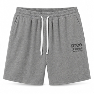 Shorts unisex para pickleball, cintura media, con cordón ajustable, de secado rápido, deportivos casuales, con bolsillos, logo frontal, etiqueta privada personalizada, OEM, ODM - Product Image 5