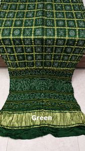 Pure Gaji Silk Ghatchola <b>Saree</b> Traditional Bandhani Wedding <b>Saree</b> for Women - Product Image 4