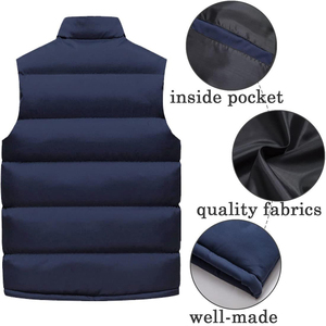 Dernier modèle de gilet matelassé personnalisé avec logo, veste d'équitation, vêtements d'hiver décontractés pour l'extérieur, gilet rembourré pour homme. - Product Image 4