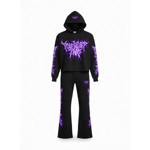 Survêtement confortable pour homme à manches longues avec fermeture éclair, sweat à capuche à double fermeture éclair - Product Image 1