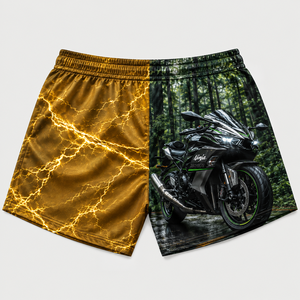 Shorts de rugby en toile de haute qualité, personnalisables avec votre logo, matériau plus épais, taille élastique, haute respirabilité, imperméables, pour hommes - Product Image 4