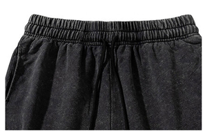 Ensemble de survêtement deux pièces personnalisé pour homme en coton respirant, avec t-shirt délavé à l'acide et short décontracté, idéal pour le printemps - Product Image 5