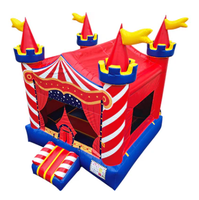 Château gonflable commercial personnalisé sur le thème du carnaval, certifié CE, garantie 3 ans, taille personnalisable