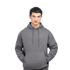 Men's High Quality Cotton Blended Pullover Hoodie Winter <b>Streetwear</b> Fashion Comfortable Stylish Featuring Digital Printing Plain - Product Image 5