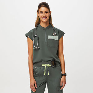 Tenue Médicale Personnalisée à Col Montant Unisexe, Ensemble Pantalon Cargo Infirmier Coupe Classique, Service OEM, Tissu Tricoté Confortable 100% - Product Image 1