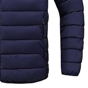 Blouson matelassé d'hiver pour homme en coton brillant, style urbain, personnalisé, collection 2025, vente en gros OEM - Product Image 3