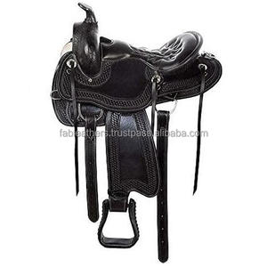 100% cuir Original conception personnalisée meilleure vente à la main en cuir véritable Style américain Western Pleasure Trail selle d'équitation - Product Image 2