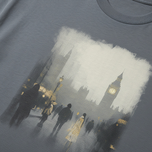 T-shirt oversize en maille 100 % polyester de qualité supérieure, coupe droite, épaules tombantes, pour homme, avec étiquette personnalisée et impression sérigraphiée du nom de la marque - Product Image 4