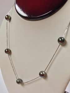 Collier de perles de culture de Tahiti en argent sterling 925, bijoux de luxe pour femmes, cadeau de mariage - Product Image 5