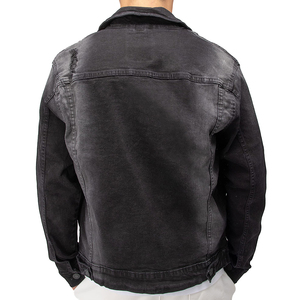 Wholesale <b>Mens</b> Jean <b>Jacket</b> | Modern Slim Fit <b>Denim</b> Outerwear with Chest Pockets Jean <b>Jacket</b> with Button Closure - Product Image 6