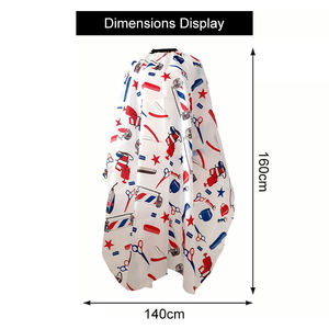 Hairdressing Cape <b>Pink</b> Purple Black Camouflage Print Polyester Non-Stick Hair Salon Barber Use 140x160cm - Product Image 4