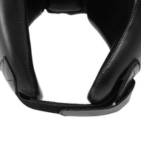 Casques de boxe en cuir personnalisés en gros - Casque d'entraînement réglable durable et protecteur AI-HG-032
