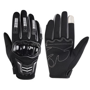 Guantes de Motociclismo Antideslizantes y Amortiguadores para Hombre, Medios Dedos, Poliéster, Carcasa Rígida, Estilo Caballero - Product Image 6