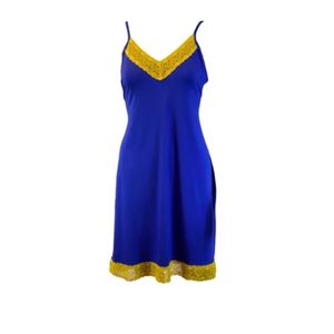 Camisón de Satén Suave para Mujer, Ropa de Dormir sin Mangas con Encaje, Lencería Elegante, Ropa Cómoda para Estar en Casa - Product Image 1