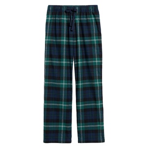 Green Flannel <b>Pajama</b> Pants for Women Plaid All Day Relaxed Fit Straight Leg Pants With Breathable Features - Product Image 3