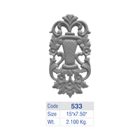 Panneau central de balustrade classique en fonte pour clôture, insert de garde-corps de balcon de villa de luxe, grille de terrasse, fournisseur en gros