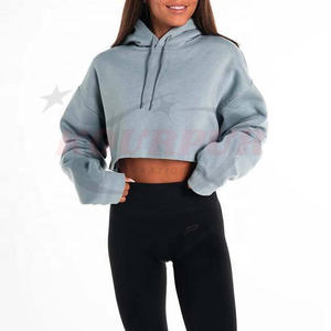 Customized New Arrival Stylish Crop <b>Top</b> Hoodie <b>For</b> <b>Women</b> With Unique Style Highly Recommended Hoodie In Wholesale Price - Product Image 2