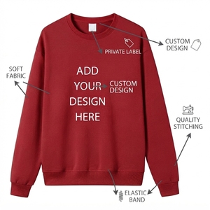 Custom Oversized Embroidered French Terry Baggy Hoodie Cotton Fleece Jumper Puff Print Hooded Crew Neck Sweatshirt for Women - Product Image 3