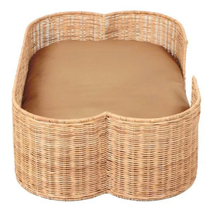 Una vibra natural para tu mascota que ofrece a tu compañero peludo un lugar cómodo para descansar: cama de ratán para mascotas - Product Image 2