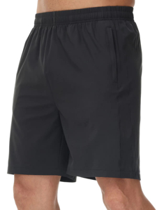 Wholesale <b>Black</b> Mesh Heat Transfer Printed Tennis <b>Shorts</b> <b>Men</b> Elastic Waist Stretch Activewear Outdoor Water Resistant Breathable - Product Image 5