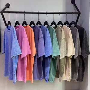 เสื้อยืดสตรีทแวร์สไตล์คัสตอมแฟชั่นทรงหลวมสไตล์ฮิปฮอปปักลายพิมพ์ลายฟอกสี เสื้อยืดผู้ชาย - Product Image 2