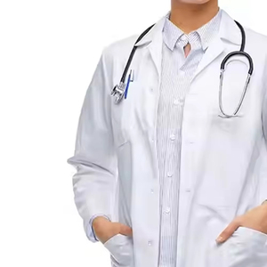 Blouse de laboratoire blanche élégante pour médecin, blouse médicale en coton et polyester pour hôpital, blouse de laboratoire pour femme, infirmière, blouse de laboratoire scientifique - Product Image 5
